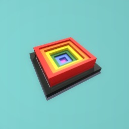 Black and rainbow square