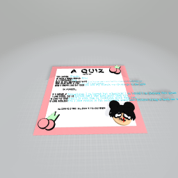 A quiz writing by I don’t know