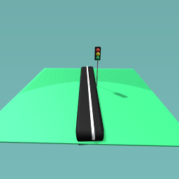 Road and traffic lights