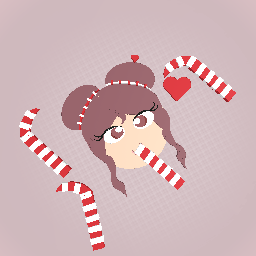 Candy cane girl