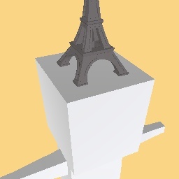 eiffel tower on head