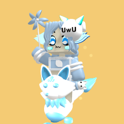 Summer avatar with a UwU thingie