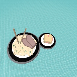 Ramen and Ham sandwich