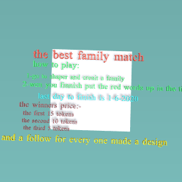 the best family match