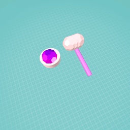 Rosewater jewel hammer & amethyst carver