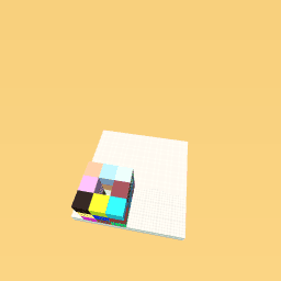 4-face, different colored CUBE!