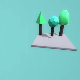 three weird trees