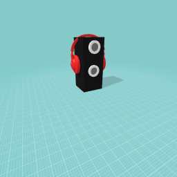 Speaker with headphones