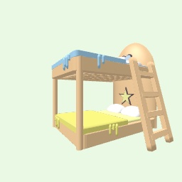 Detailed bunk bed