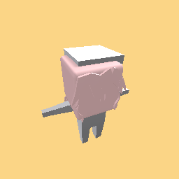 Pink pony tail with pearl hair tie