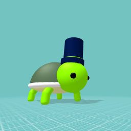 Turtle with tophat