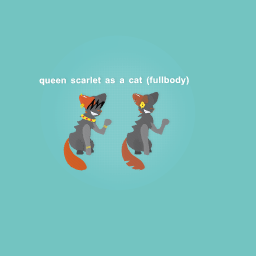 Scarlet as a cat (fullbody)