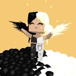 Half Black Half White Cool Girl