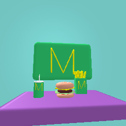 Green and purple McDonald's