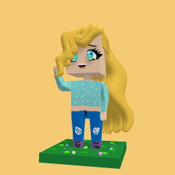 Girl With Golden Hair At The Park