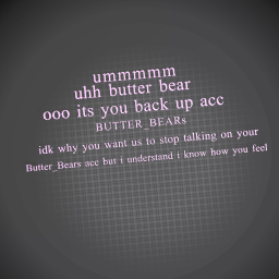 FALLOW Butter_Bear back up acc BUTTER_BEARs