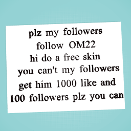 plz my followers