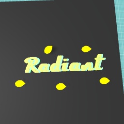 Radiant word art