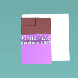 Have a taste of the new improved milk chocolate