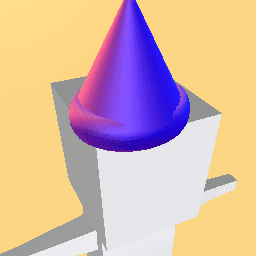 shimmery purple witch hat