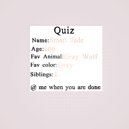 Completed Quiz