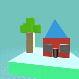 just a tree and a house