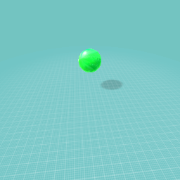 Floating green ball