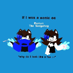 If i was a sonic oc