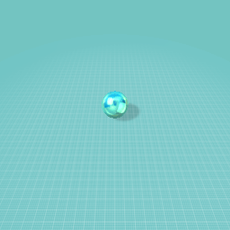 Shiny blue ball