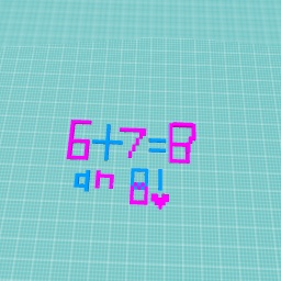 6+7=8