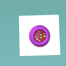 Cookie with frosting and sprinkles