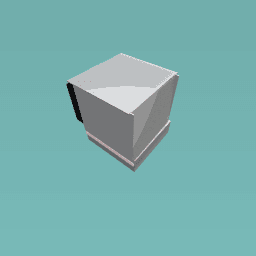 Cartoon cat at the exalator