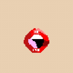 pixel mouth art