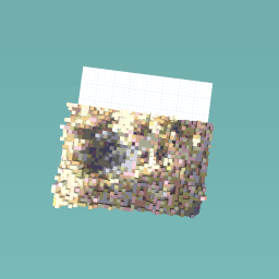 Turtle barried in the sand