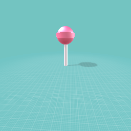 Strawberry flavoured lollipop