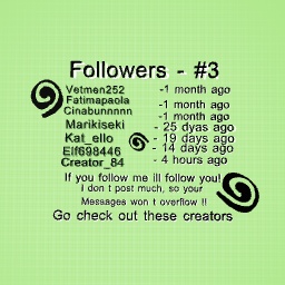 Followers - #3