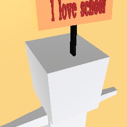I love school head sign