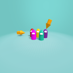 the imposters are the people who the arrow is pointing at