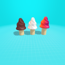 The tres ICE CREEM Friends