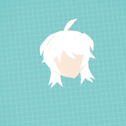 White hair anime girl