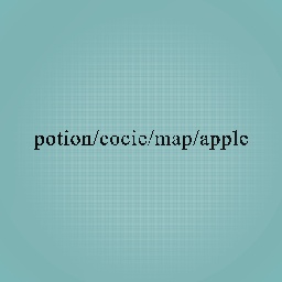 potion/cookie/map/apple