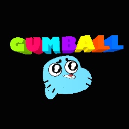 Gumball is tryn to look CUTE