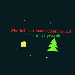 Who believes Santa