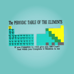 ScienceThe PERIODIC TABLE OF THE ELEMENTS     if you complete it i will give you 300 Cost!!