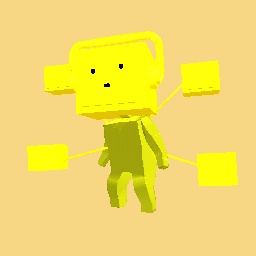 large gold tv man