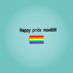 Happy pride month guys!!