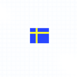 The sweden flag