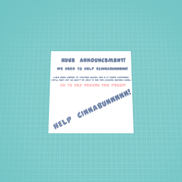 PLEASE HELP CINABUNNNN