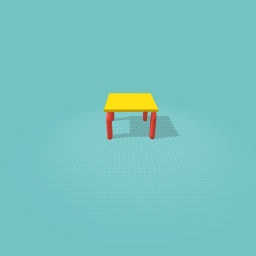 Red and yellow table