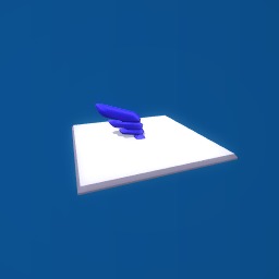 Une aile bleu foncé 